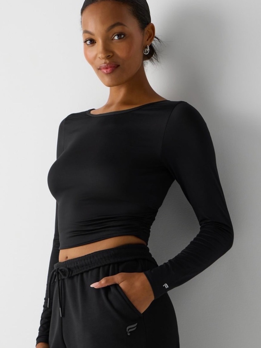 NWT Fabletics Whisper Crossover Long-Sleeve
Top